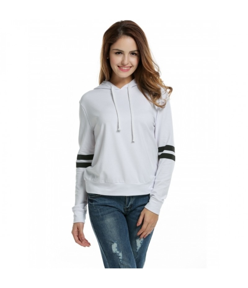 Women's Long Sleeve Drawstring Hooded Pullover Casual Sweatshirt Hoodie